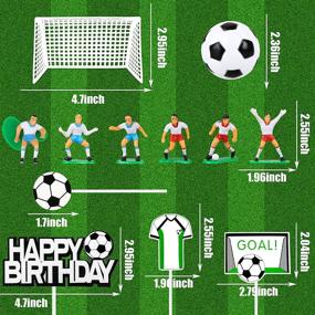 img 2 attached to ⚽️ Fun Soccer-themed Cake Decorations Set: 14PCS Soccer Cake Topper Decorations for Sports & Football Theme Parties - Ideal for Boys' Birthdays and Sporty Celebrations