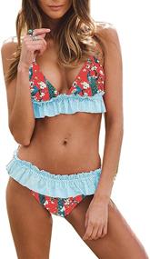 img 3 attached to Swimsuits Bathing Printed Swimwear Beachwear Women's Clothing in Swimsuits & Cover Ups