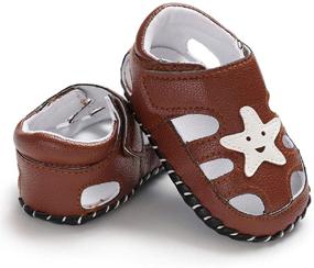 img 2 attached to 👶 Discover the Comfort of Tcesud Newborn Sandals: Breathable Closed Toe Boys' Shoes for Sandals