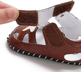 img 1 attached to 👶 Discover the Comfort of Tcesud Newborn Sandals: Breathable Closed Toe Boys' Shoes for Sandals