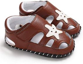 img 3 attached to 👶 Discover the Comfort of Tcesud Newborn Sandals: Breathable Closed Toe Boys' Shoes for Sandals