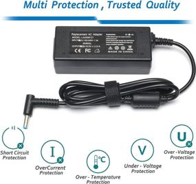 img 2 attached to 45W Laptop Charger for HP 15-CS, 15-CP, 15-DA, 15-DB, 15-DY, 15-EF: 15-ef0023dx, ef0021nr, ef0875ms, 15-cs3055wm, 15-cs3075wm, 15-cp0053cl, 15-dy2024nr, 15-dy1751ms, dy1731ms, dy0013dx, dy1036nr, dy2021nr, 15-db0083nr