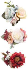 img 4 attached to Flower Alligator Barrettes Accessories Toddler