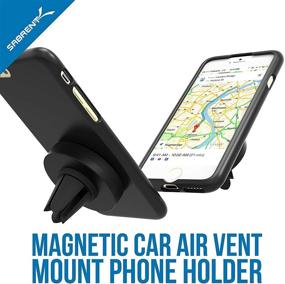 img 3 attached to 📱 Sabrent Air Vent Magnetic Car Mount Holder for Smartphones (cm-MGHB) - Universal Compatibility