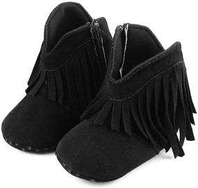 img 2 attached to ESTAMICO Girls Cowboy Tassel Months Apparel & Accessories Baby Boys for Shoes