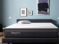 genniyz 3 inch gel memory foam mattress topper: enhance comfort and support for king size beds логотип