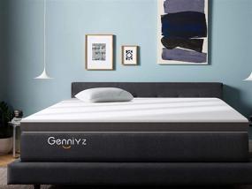 img 4 attached to Genniyz 3 Inch Gel Memory Foam Mattress Topper: Enhance Comfort and Support for King Size Beds