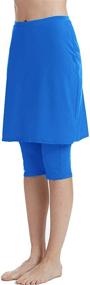 img 3 attached to 🩱 Seagoo Swim Skirt with Leggings: Stylish UV Protection Skirted Swimming Pants for Women