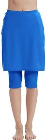 img 4 attached to 🩱 Seagoo Swim Skirt with Leggings: Stylish UV Protection Skirted Swimming Pants for Women