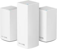 enhance your home wi-fi with linksys whw0203 velop mesh system - dual/tri-band combo router/extender for whole-home mesh network (3-pack, white) логотип