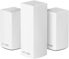 img 4 attached to Enhance your Home Wi-Fi with Linksys WHW0203 Velop Mesh System - Dual/Tri-Band Combo Router/Extender for Whole-Home Mesh Network (3-Pack, White)