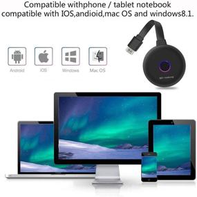 img 1 attached to 📶 2021 Обновление: HDMI WiFi дисплейный донгл, 5ГГц + 2.4ГГц беспроводной приемник для передачи изображения, поддержка 4K HD, совместимость с Android смартфонами/ПК/ТВ/мониторами/проекторами.