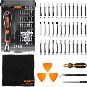 img 4 attached to Jakemy 39-in-1 Precision Screwdriver Set for iPhone, MacBook, PC and More - Magnetic Tips and 36 Bits Included