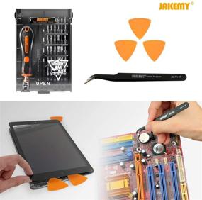 img 2 attached to Jakemy 39-in-1 Precision Screwdriver Set for iPhone, MacBook, PC and More - Magnetic Tips and 36 Bits Included