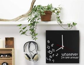 img 3 attached to ⏰ Decodyne Whatever I'm Late Wall Clock: Embrace Punctuality with Style