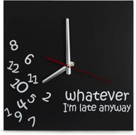 ⏰ decodyne whatever i'm late wall clock: embrace punctuality with style logo