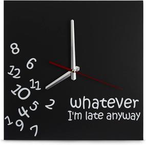 img 4 attached to ⏰ Decodyne Whatever I'm Late Wall Clock: Embrace Punctuality with Style