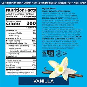 img 3 attached to Orgain Vanilla Sport Plant-Based Protein Powder - With 30g of Protein, Organic Turmeric, Ginger, Beets, Chia Seeds, Brown Rice, and Fiber - Vegan, Gluten-Free, Dairy-Free, Non-GMO, 2.01 lb