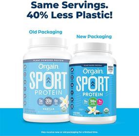 img 2 attached to Orgain Vanilla Sport Plant-Based Protein Powder - With 30g of Protein, Organic Turmeric, Ginger, Beets, Chia Seeds, Brown Rice, and Fiber - Vegan, Gluten-Free, Dairy-Free, Non-GMO, 2.01 lb