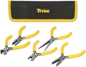 img 1 attached to 🔧 Titan 18405 5-Piece Precision Plier Kit Including Protective Case