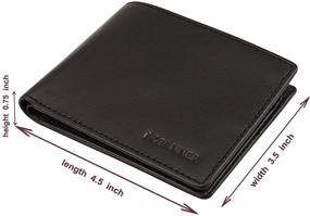 img 2 attached to Кожаный бумажник Botanner Bifold Men