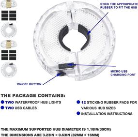 img 3 attached to Rezshop Rechargeable Bike Wheel Lights