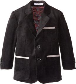 img 2 attached to 👦 Isaac Mizrahi Little Corduroy Blazer Boys' Clothing and Shorts: Stylish Wardrobe Essentials for Boys