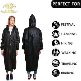 img 1 attached to 2-Pack BP TRENDZ Adult Rain Ponchos - Men and Women's Waterproof Rain Jackets