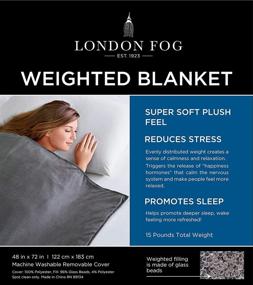 img 3 attached to London Fog Velvet Weighted Blanket