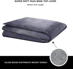 img 1 attached to London Fog Velvet Weighted Blanket