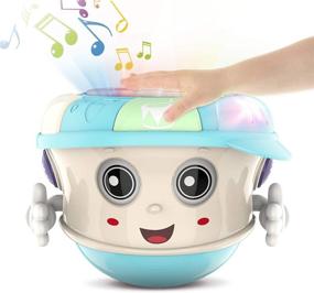 img 4 attached to 🎶 Детский музыкальный игрушечный кубок с огнями, звуками и песнями - Образовательная обучающая игрушка для мальчиков и девочек, 6-18 месяцев - Идеальный подарок для игр развития ребенка, 1-2 года