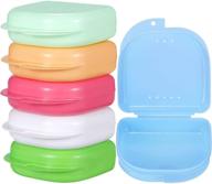 гехой 6-штучный набор контейнеров для съемных наполнителей и хранения защитных кокляшек - держатель ортодонтических протезов (многоцветный 1) логотип
