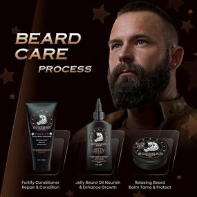 img 3 attached to Stagecoach Scent Beard Kit for Men - Beard Oil Jelly, Fortifying Conditioner Cream, Beard Balm - Grooming Growth Care Accessories by Bossman Essentials