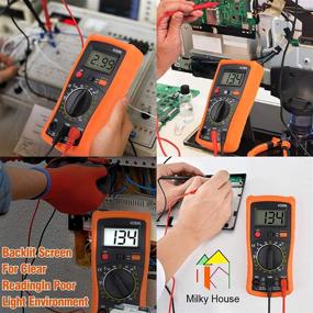 img 3 attached to 🔌 Compact Digital Multimeter Clamp Multimeters - Multi-Tester for Voltage, Current, Resistance, AC/DC, Diode Testing - Backlit LCD Display - Ideal for Home, Automotive, and Professional Electrical Measurements