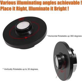 img 1 attached to 🔦 Фонарь Facon Rotatable RV Puck Light с регулируемым светодиодным чтением - идеальное 12-вольтовое внутреннее освещение для автодома, прицепа или дома на колесах (упаковка из 1 штуки)