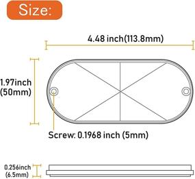 img 1 attached to WELNENT Screw Mount Waterproof Self Adhesive Conspicuity Heavy Duty & Commercial Vehicle Equipment