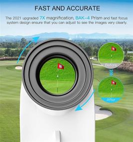 img 3 attached to 🏌️ JZBRAIN Golf Rangefinder: 1100 Yards Laser Range Finder with Slope and NX7 Magnification - Perfect for Target Shooting, Golfing, and Hunting