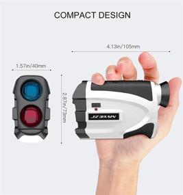 img 1 attached to 🏌️ JZBRAIN Golf Rangefinder: 1100 Yards Laser Range Finder with Slope and NX7 Magnification - Perfect for Target Shooting, Golfing, and Hunting