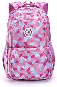 img 4 attached to Adanina Geometric Primary Backpack Students Backpacks