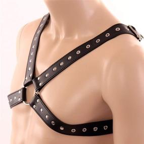 img 2 attached to 🔗 Stylish and Versatile: Adjustable Shoulder Clubwear Leather Harness