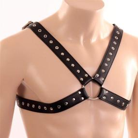 img 3 attached to 🔗 Stylish and Versatile: Adjustable Shoulder Clubwear Leather Harness