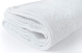 img 1 attached to 🛀 Small Cotton Towels, White (Pack of 6) - Pool, Spa, and Gym Lightweight Towels - 22 x 44 Inches, Highly Absorbent and Quick Drying