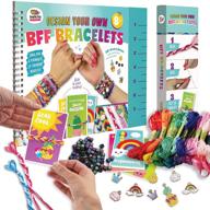 🌈 friendship bracelet making kit: ultimate value with letter beads, crafts for girls, 20 multi-color floss, a-z alphabet beads, knot patterns, colorful string, bracelet charms & more! logo