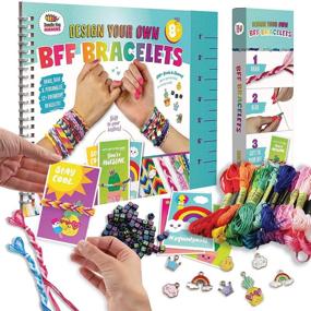 img 4 attached to 🌈 Friendship Bracelet Making Kit: Ultimate Value with Letter Beads, Crafts for Girls, 20 Multi-Color Floss, A-Z Alphabet Beads, Knot Patterns, Colorful String, Bracelet Charms & More!