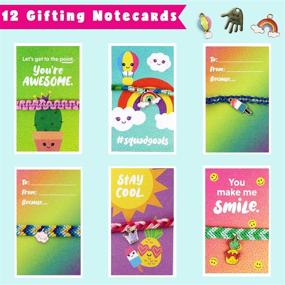 img 2 attached to 🌈 Friendship Bracelet Making Kit: Ultimate Value with Letter Beads, Crafts for Girls, 20 Multi-Color Floss, A-Z Alphabet Beads, Knot Patterns, Colorful String, Bracelet Charms & More!