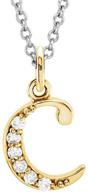 💎 dazzlingrock collection 14k yellow gold lowercase initial pendant with 0.05 ct diamonds – personalized from 'a' to 'z' logo