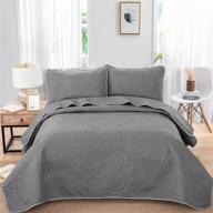 ultrasonic reversible bedspread lightweight micorfiber logo