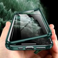 📱 iphone 11 case - full-body rugged clear bumper case with built-in tempered glass screen protector | heavy-duty protection | designed for iphone 11 | vibrant green logo