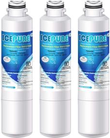 img 4 attached to ICEPURE DA29-00020B Refrigerator Water Filter Replacement for Samsung DA29-00020A/B, HAF-CIN/EXP, RF28HFEDBSR, RF263BEAESR, RF263TEAESG, RF28HDEDBSR, HAF-CIN, RF4287HARS, RF4267HARS, and DA97-08006A - Pack of 3