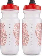 🚴 specialized bikes 2-pack of 2nd generation big mouth water bottles (21 oz) - clear/red, peakline sports logo